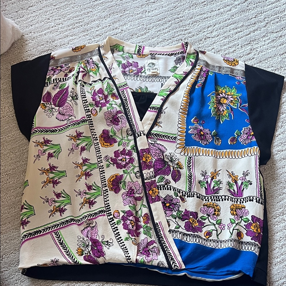 Colorful Floral Women's Blouse
